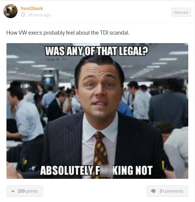 11 Hilarious Reactions To The VW Emissions Scandal