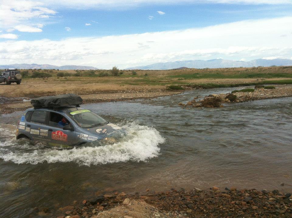 Yeah, that's me traversing a river crossing in outer Mongolia!