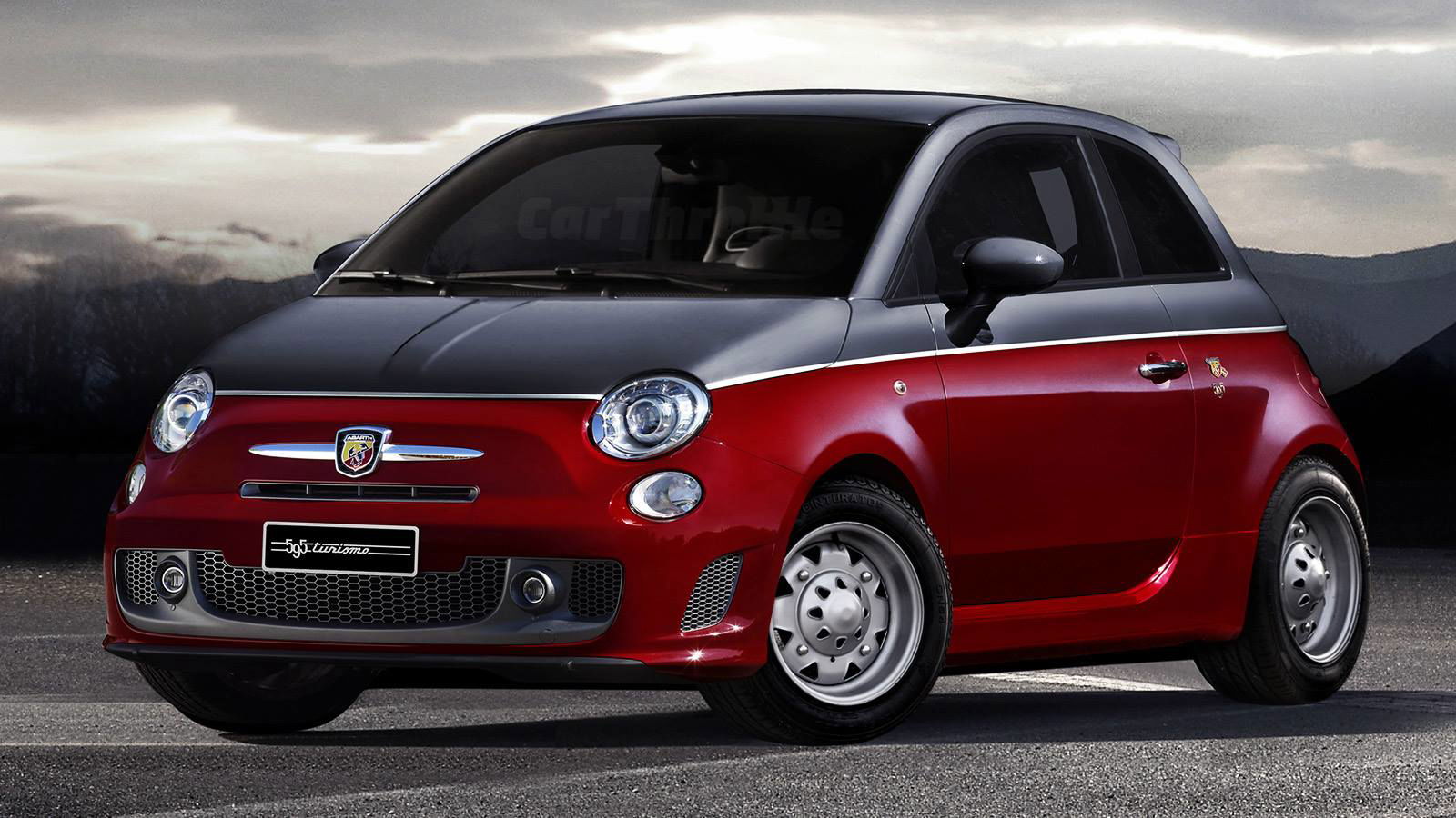 The modern Abarth is a fiery little hot hatch, and unsurprisingly its retro styling sits perfectly with the old school 595's steelies.