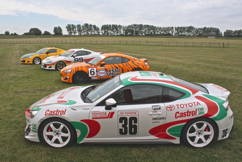 These GT86s were wearing liveries from iconic Toyota race cars