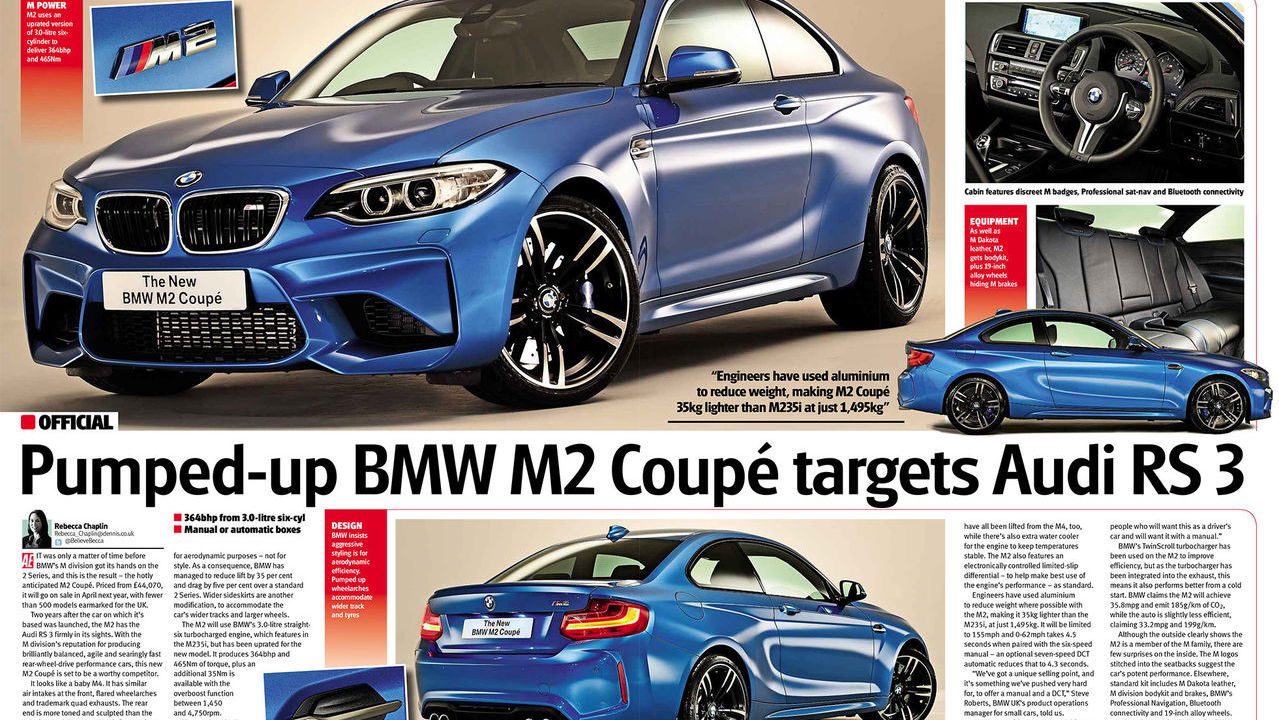 This Is The 364bhp BMW M2 Coupe