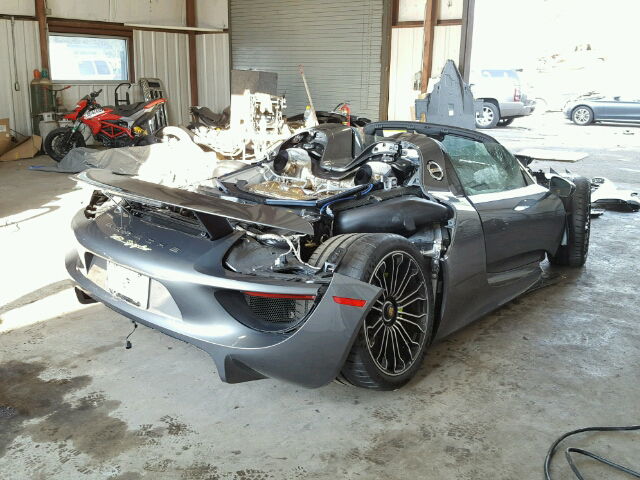 You Can Pick Up A Porsche 918 Spyder Really Cheap If You Don't Mind It Being Smashed To Pieces