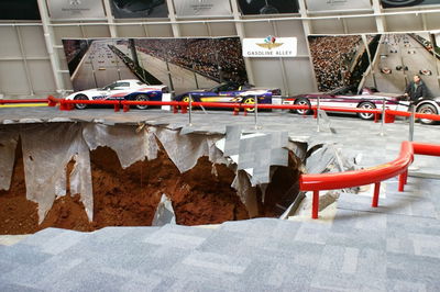 The National Corvette Museum Is 'Preserving' The Sinkhole That Swallowed Eight Cars 