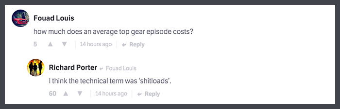 Former Top Gear Script Editor Richard Porter Reveals All In This Brilliant CT AMA 