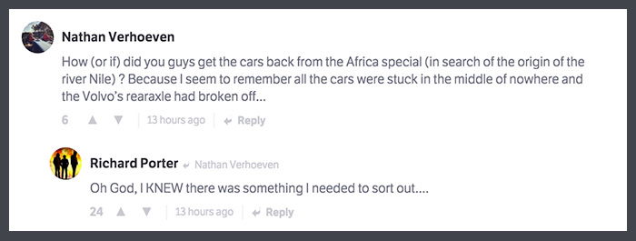 Former Top Gear Script Editor Richard Porter Reveals All In This Brilliant CT AMA 
