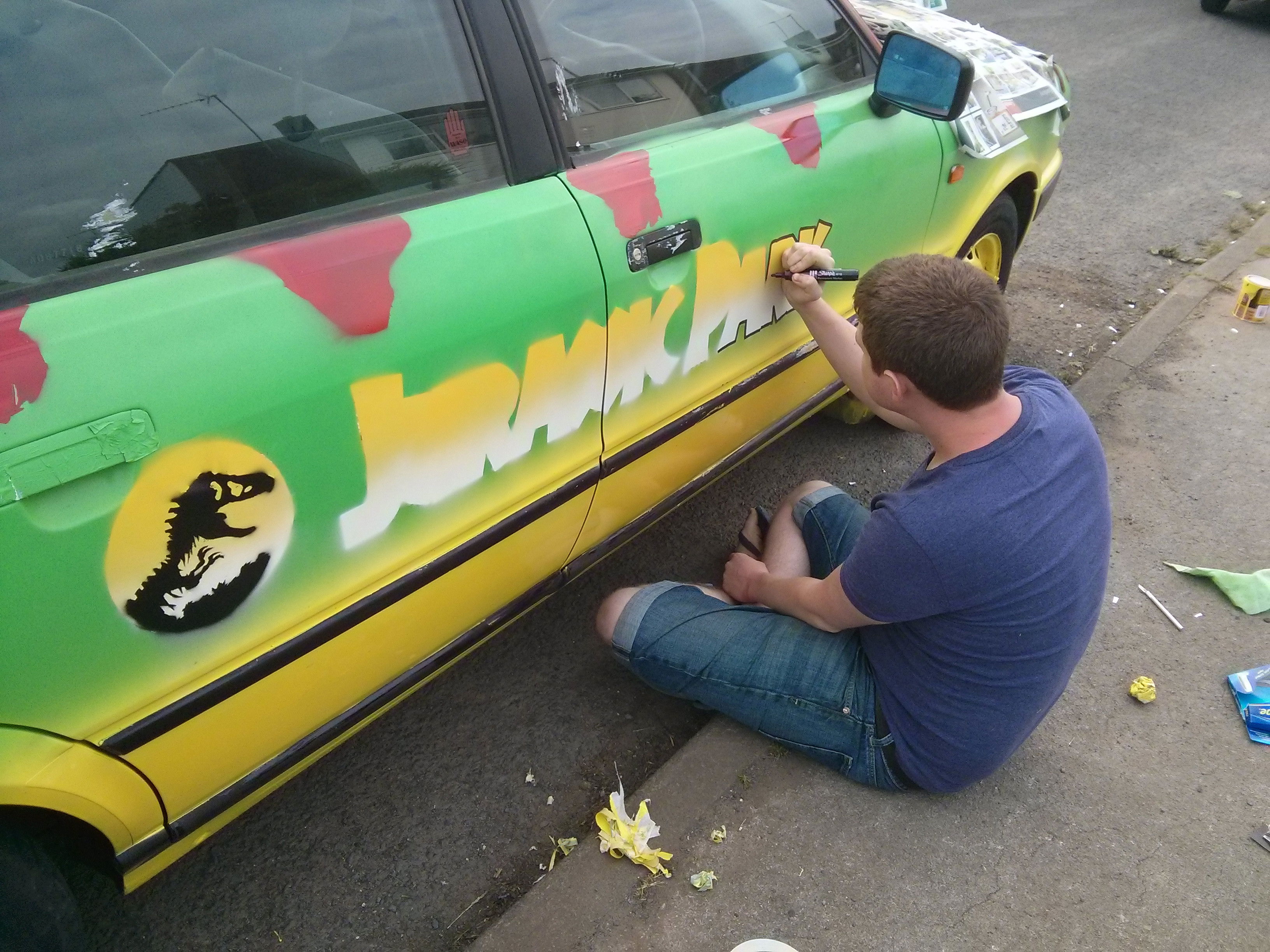 This Jurassic Park-Inspired Audi 80 Is An Awesome Home-Brewed Banger Rally Ride