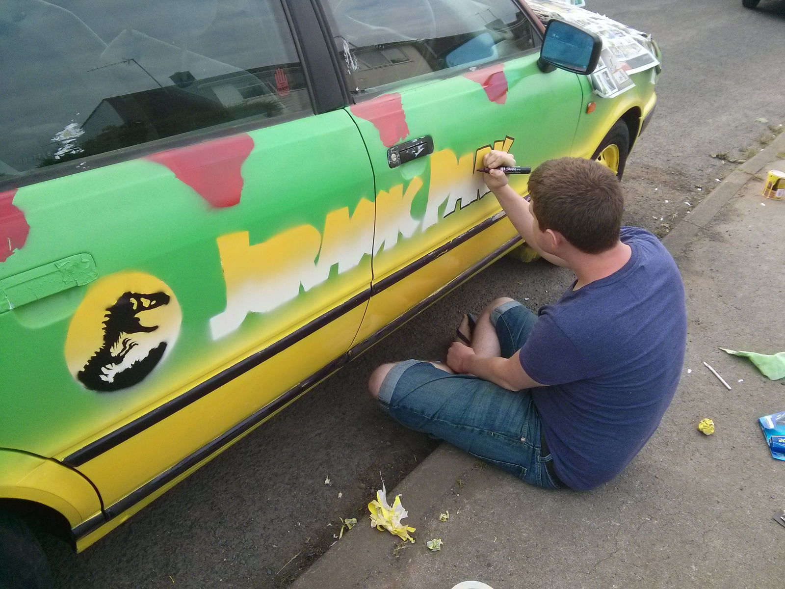 This Jurassic Park-Inspired Audi 80 Is An Awesome Home-Brewed Banger Rally Ride