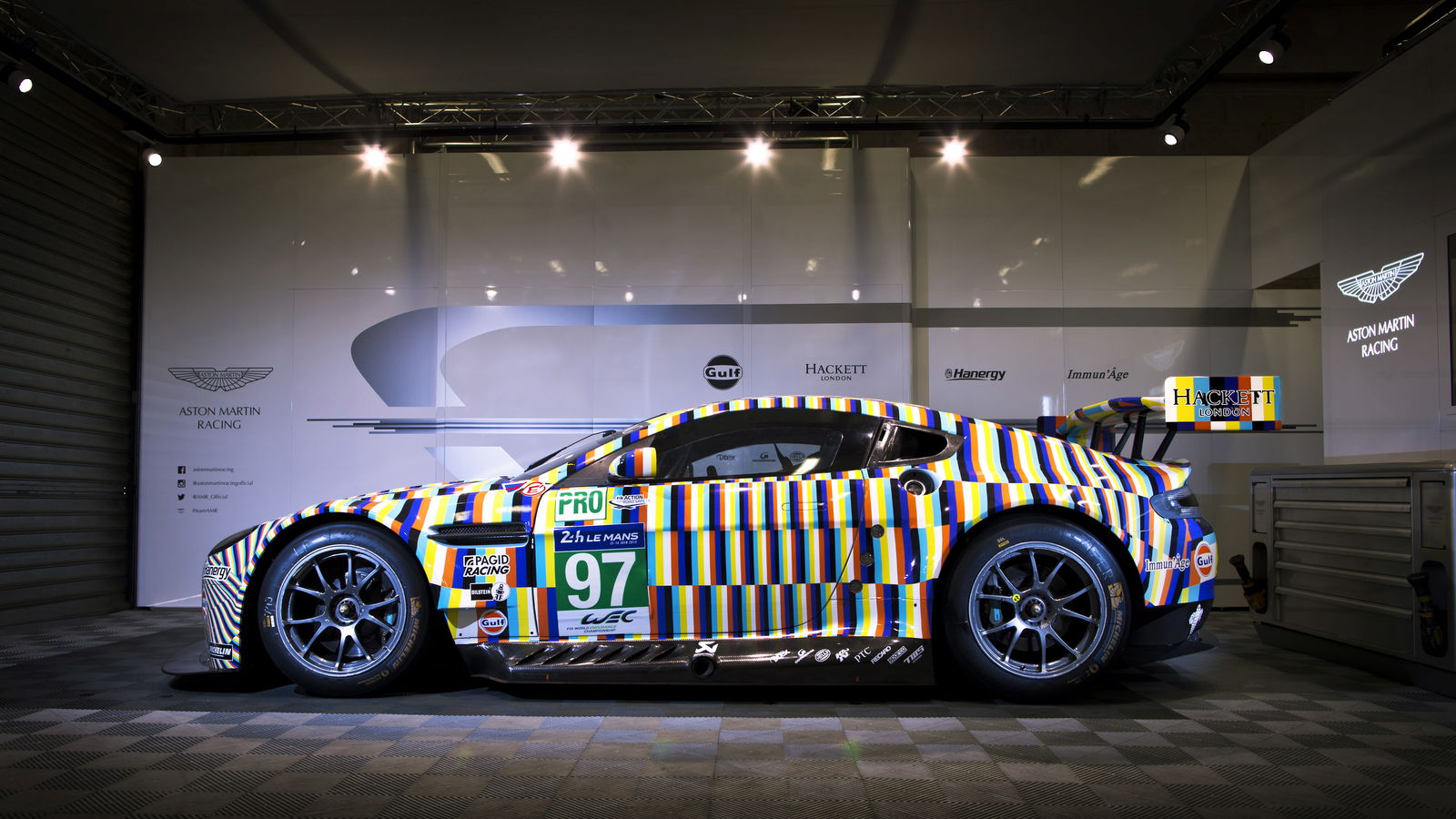 This Aston Martin Race Car's Optical Illusion Livery Might Give You A Headache 