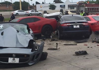 This Carnage Is The Result Of A Car Ploughing Into A Luxury Dealership