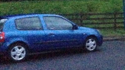 Police Scotland released this picture of the couple's Clio as part of the investigation into their disappearance