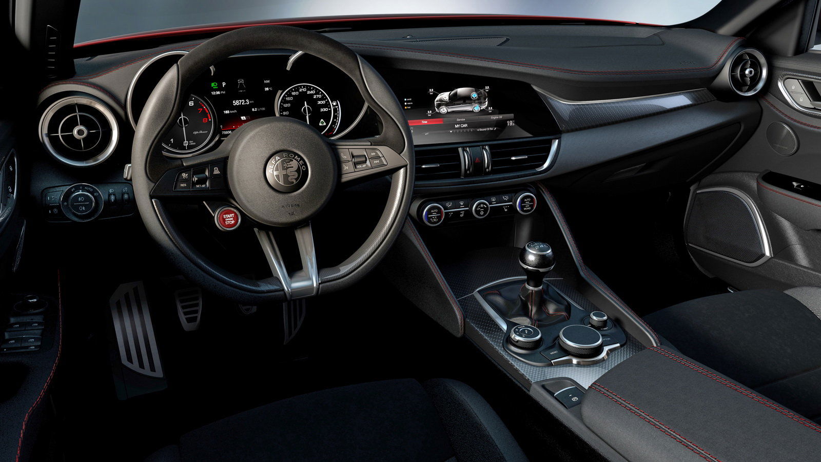 The Alfa Romeo Giulia's Interior Is Magnificent, And It's Packing A Stick Shifter