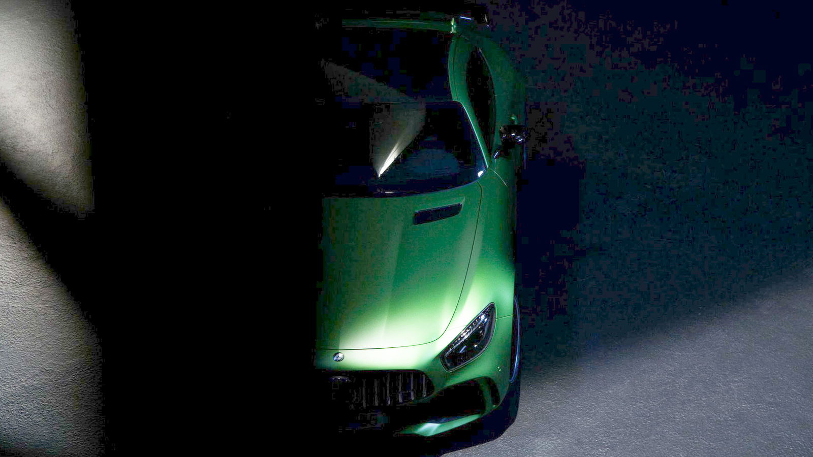 The Mercedes-AMG GT-R Has Been Teased In Some Really, Really Dark Photos