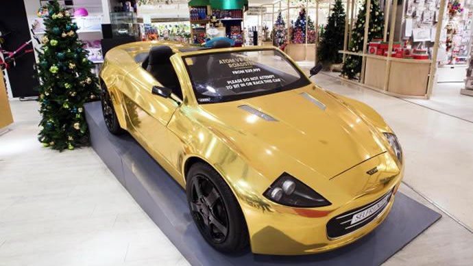 If You're Intent On Spoiling Your Child At Christmas, Get Them This £30k Gold-Plated Ride-On Car