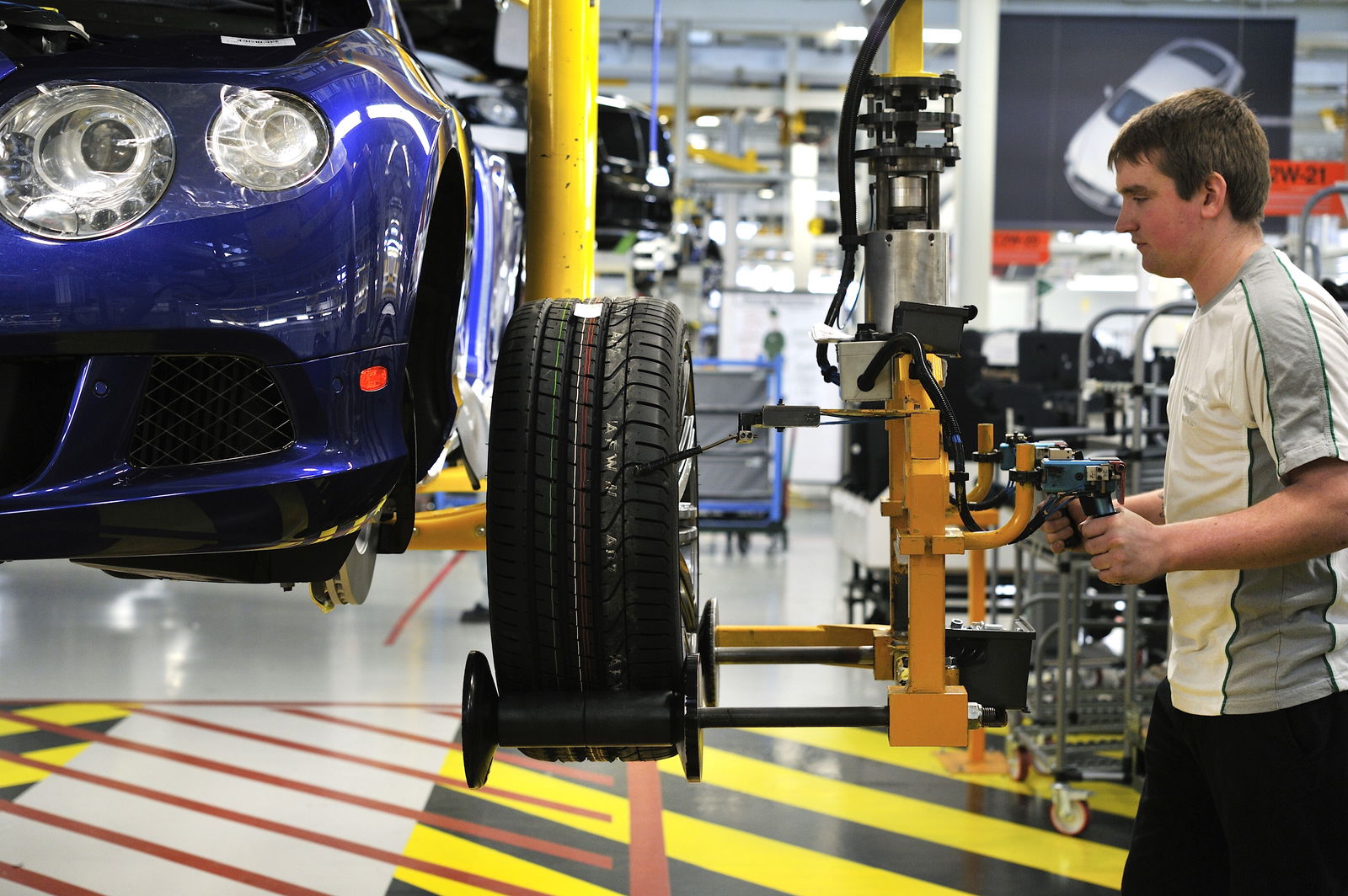 Modern production lines are incredibly advanced, with humans and robots working together