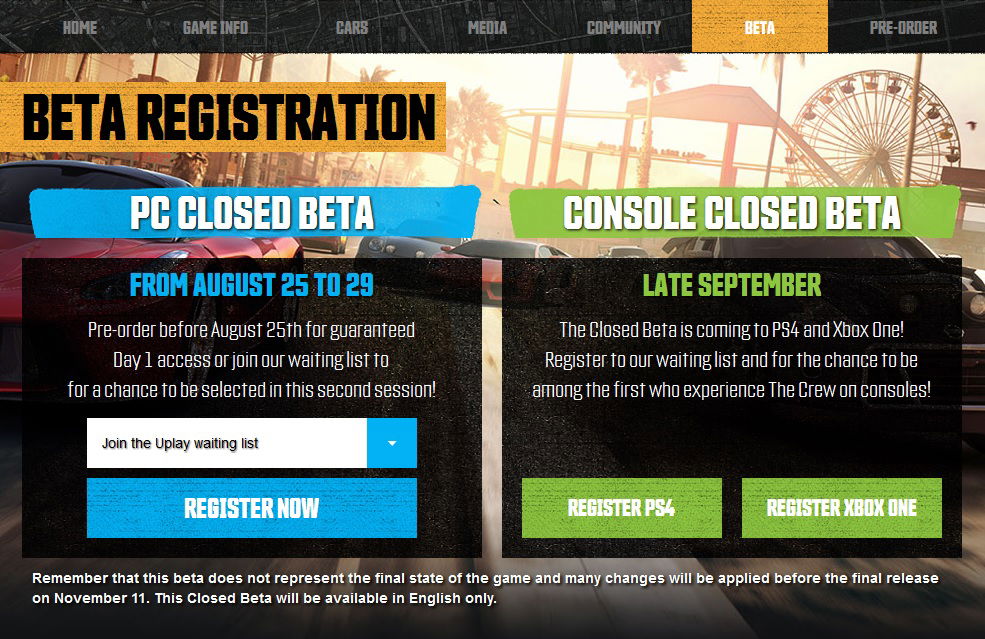 Test Out One Of This Year's Hottest Driving Games 'The Crew' During Closed Beta