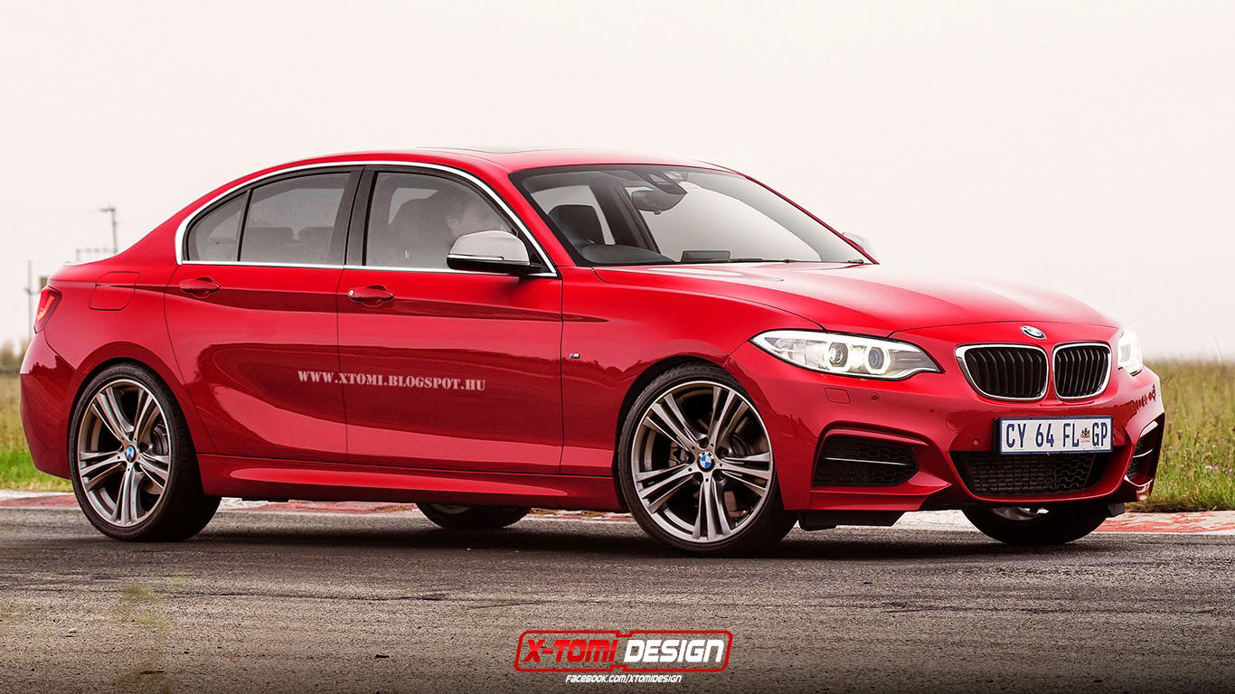 X-Tomi Design's render of the 1-series saloon is actually more like what a 2-series GC would look like 