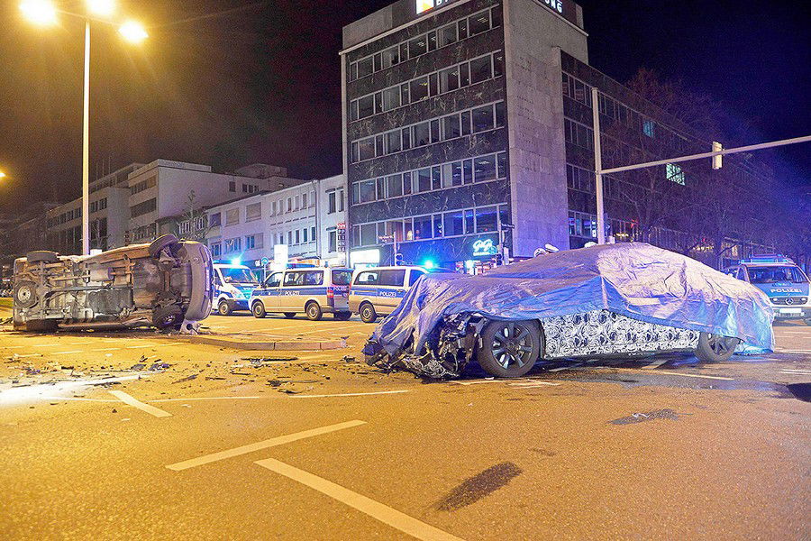 Watch The Moment A BMW 540i Kicks A Rock In This Guy's Face 