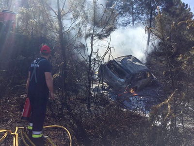 Hyundai WRC Car Burns To The Ground After Scary Rally Portugal Roll