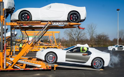 The First C7 Corvette Z06s Are Wrapped Up Like Christmas Presents, Ready To Be Shipped Out