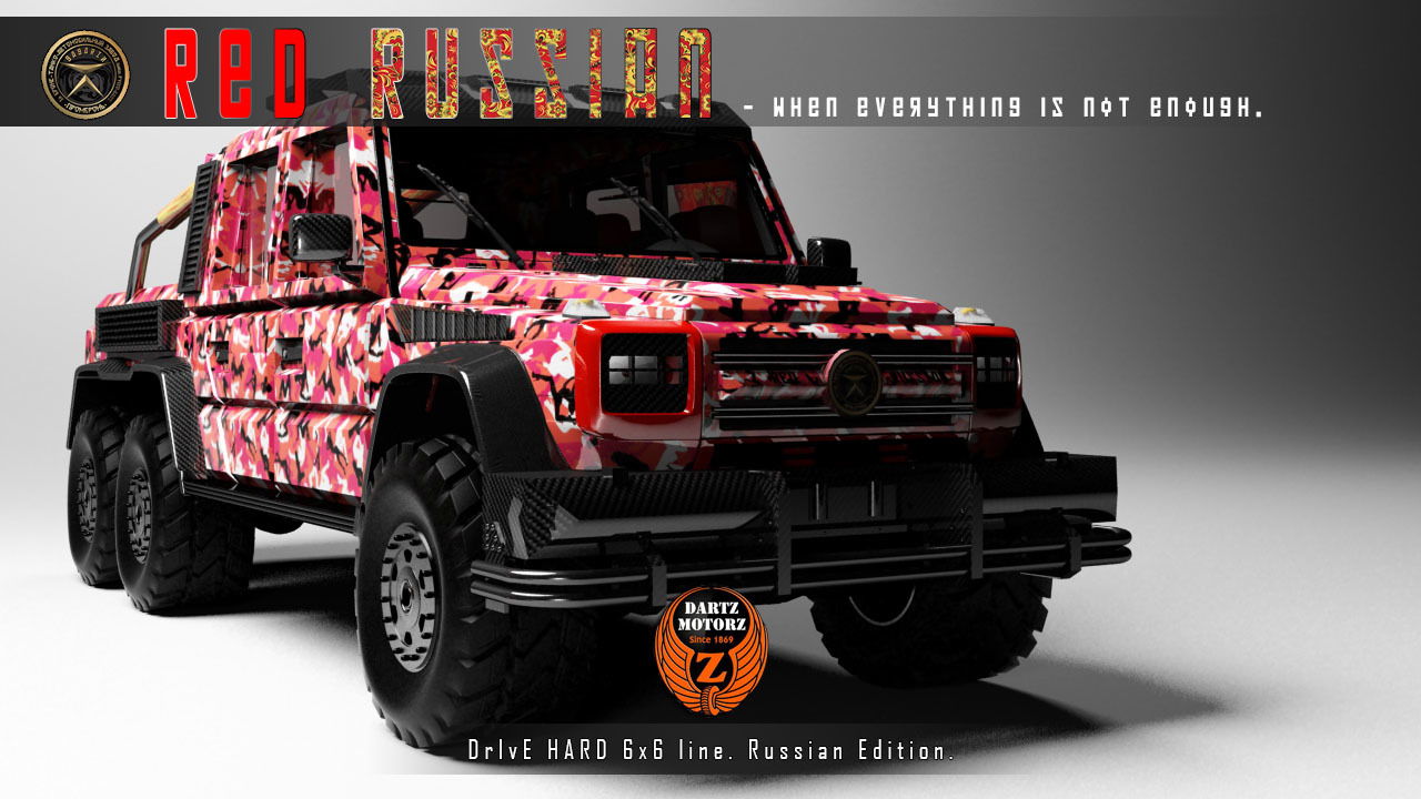 The Putin-Inspired G63 AMG 6x6 'Red Russian' By Dartz Is The Craziest Military Vehicle In The World
