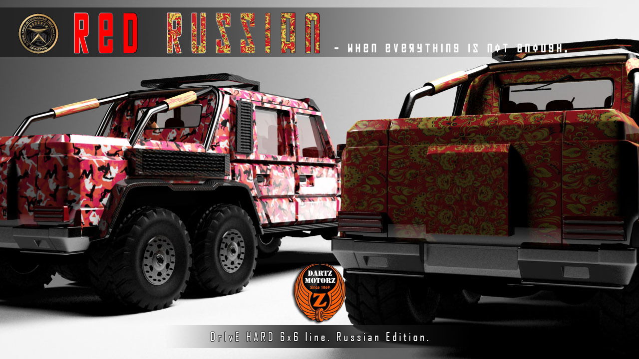 The Putin-Inspired G63 AMG 6x6 'Red Russian' By Dartz Is The Craziest Military Vehicle In The World