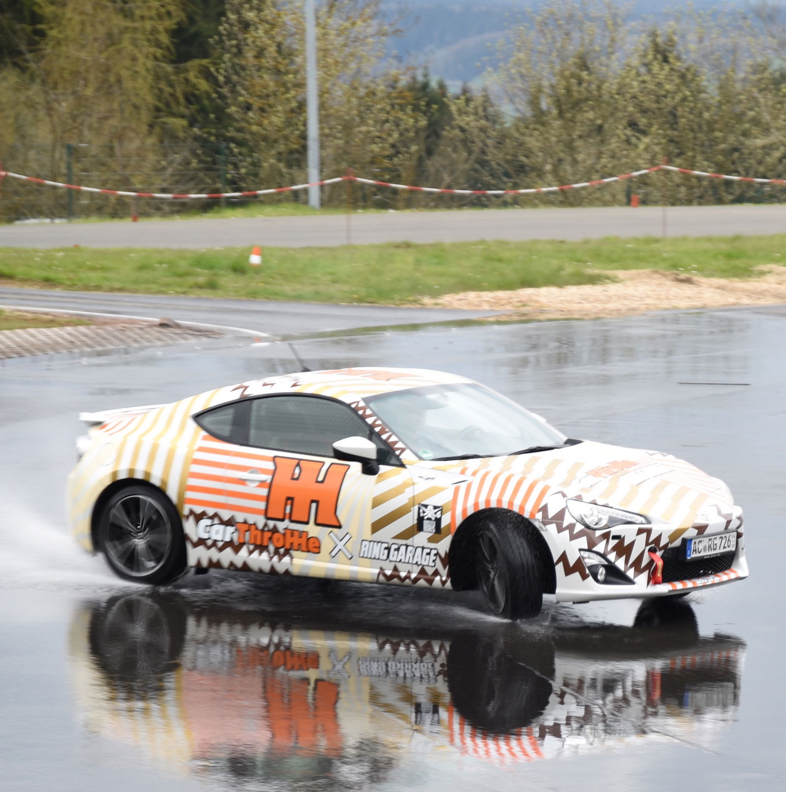 Jake getting sideways in the CT86!