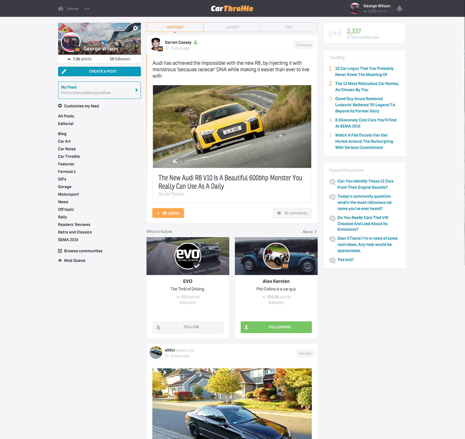 Introducing Followers: Your Favourite Car Personalities, YouTubers And Friends On Car Throttle