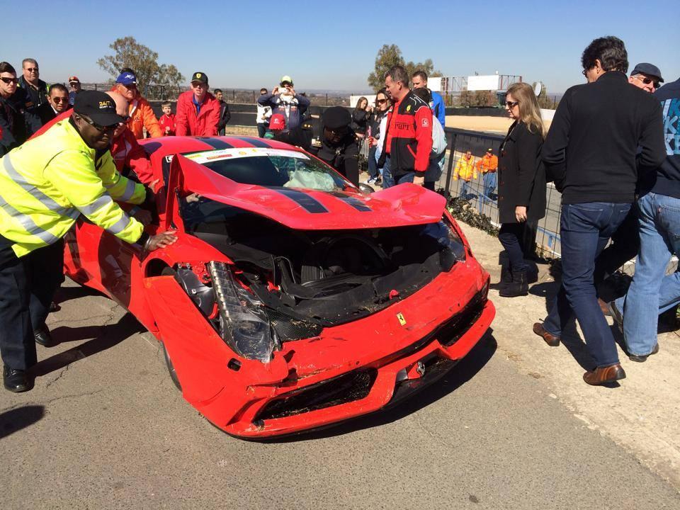Smashing A Ferrari 458 Speciale Into A Tyre Wall Is The Most Depressing End To A Track Day Imaginable 