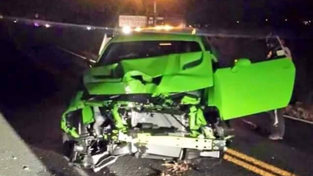 This Dodge Challenger Hellcat Was Destroyed One Hour After It Was Collected
