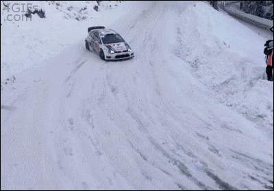 10 Epic Gifs Of Rally Drifts And Jumps In The Snow
