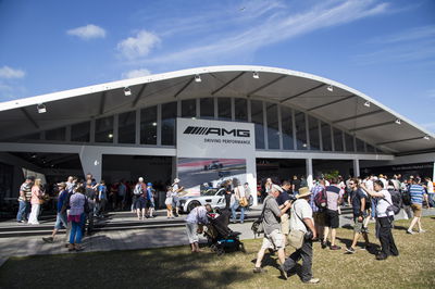 On the way into Merc's vast single floor stand was a big display reminding the world about how friggin' awesome it was at motorsport in 1955. Fair play