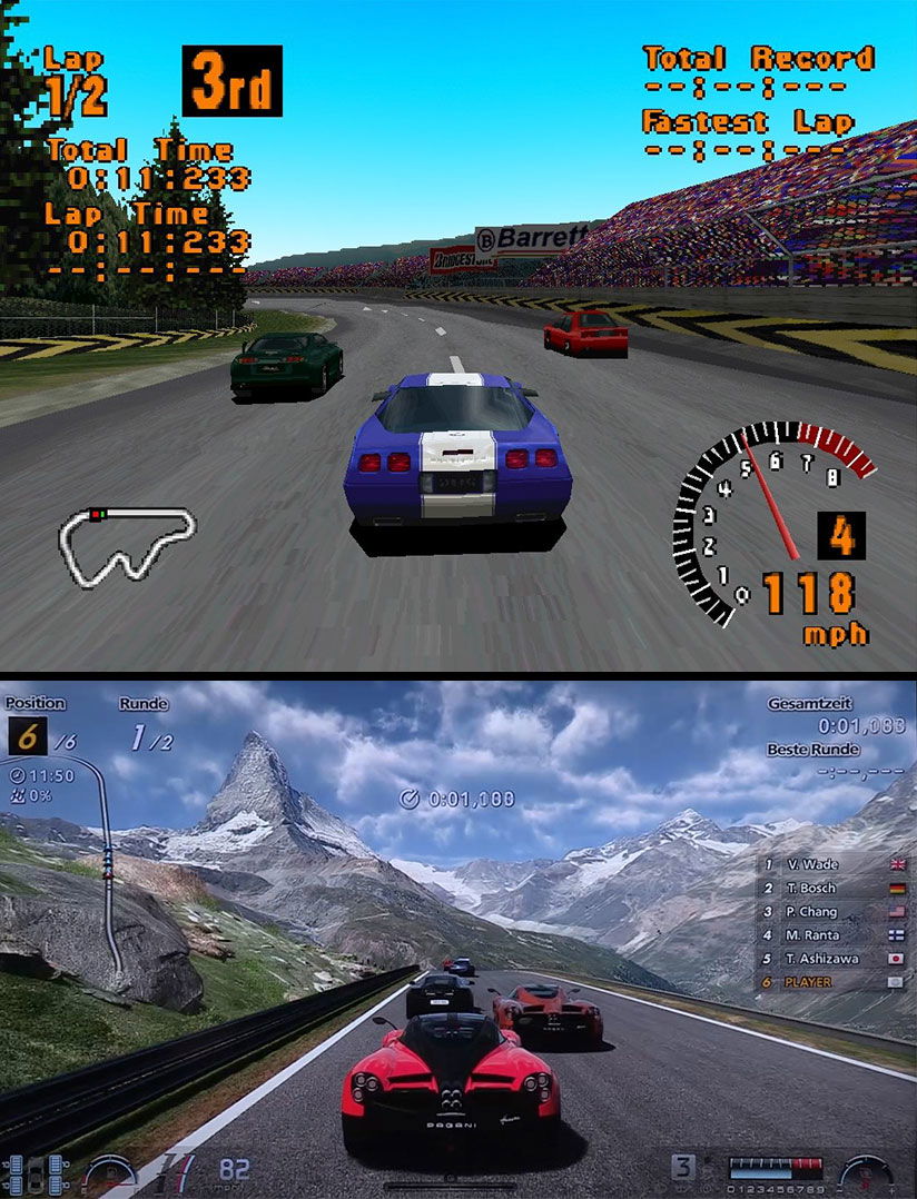 9 Of Your Favourite Racing Games Compared To Their Retro Counterparts