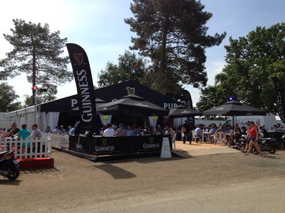 There are numerous beer tents and more than enough English fans to drink them dry