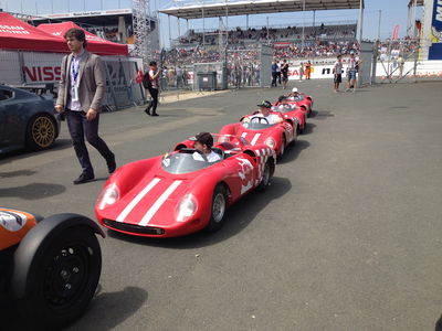 These kids just came back from a seriously cool parade lap! 