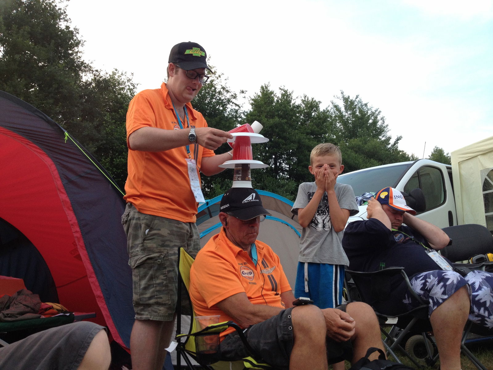 When someone falls asleep, rules dictate that the glorious game of Buckaroo commences 