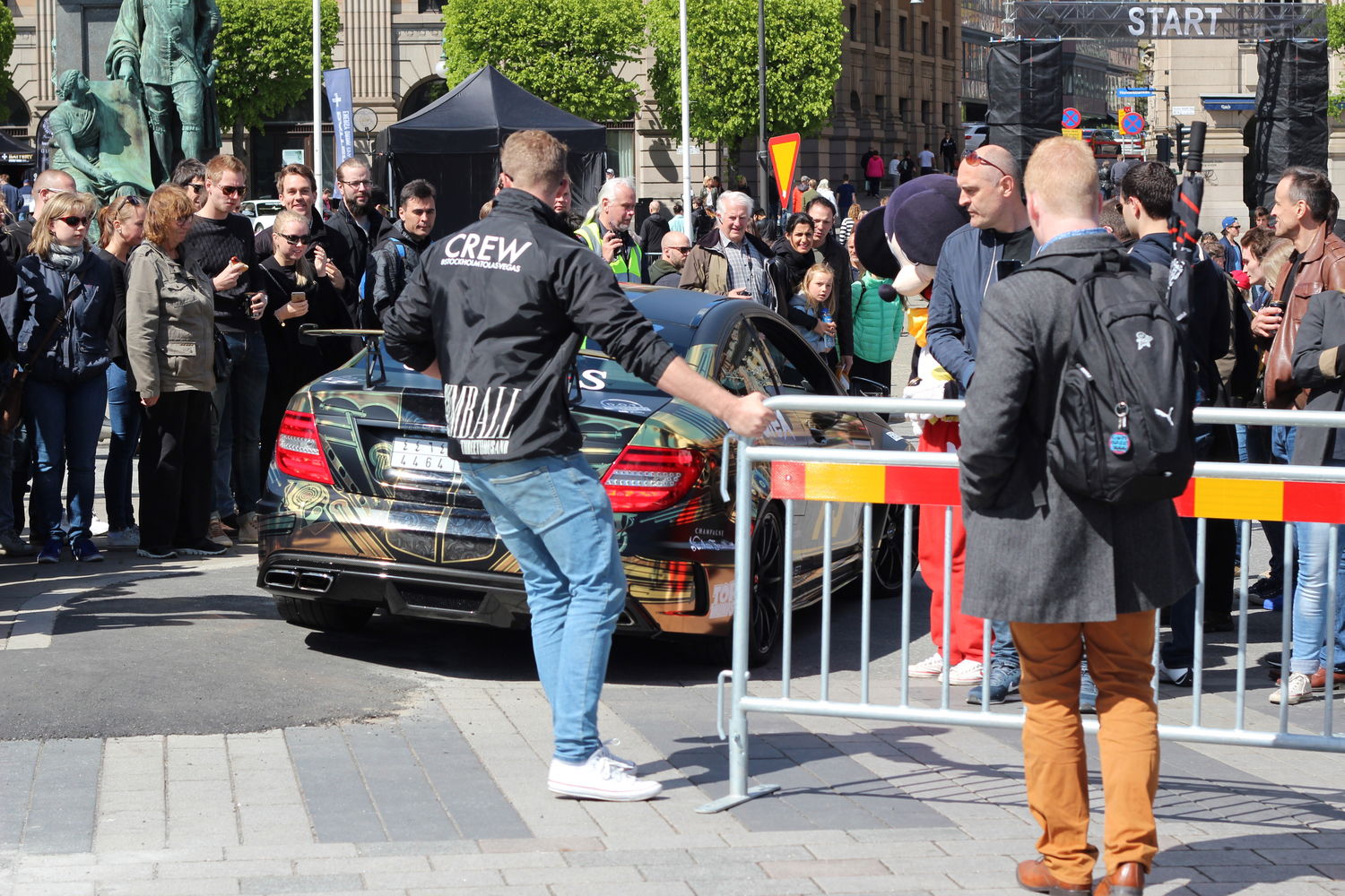 Team Galag's C63 AMG Black has one of the best V8 soundtracks in the Rally