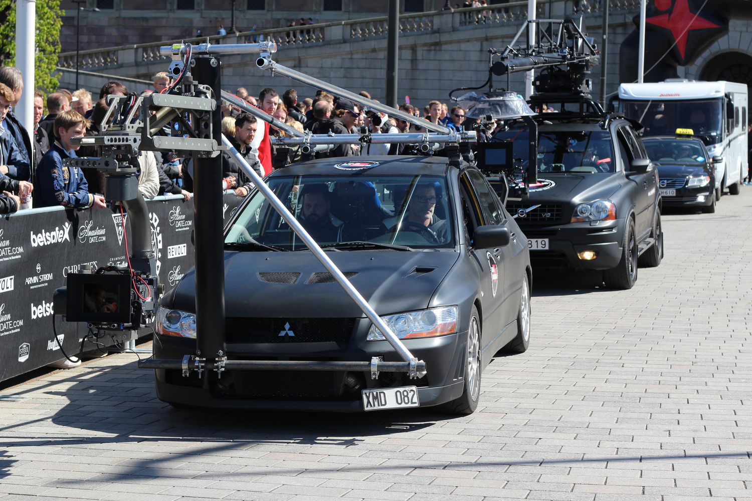 What would Gumball be without some insane tracking vehicles?