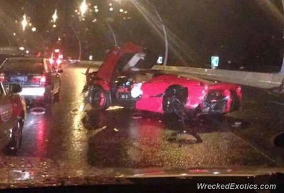 Man Wearing Ridiculous Shoes Wrecks LaFerrari In Shanghai 