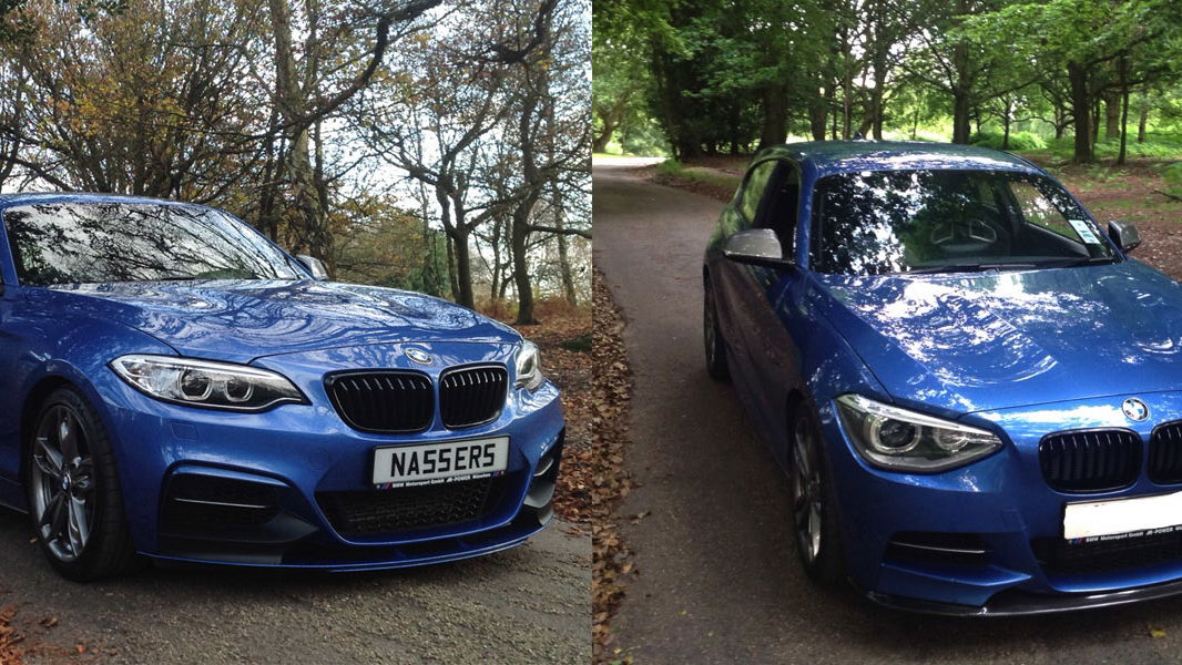 The BMW M135i Looks Sexy As Hell When You Add A 2-Series Front End 