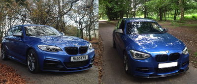 The BMW M135i Looks Sexy As Hell When You Add A 2-Series Front End 