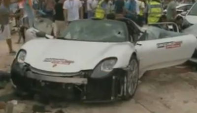 A Porsche 918 Just Crashed Into The Crowd Of A Motor Show In Malta 