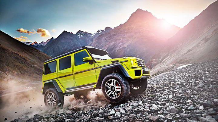 The Mercedes-Benz G500 4×4² Is A Chunky Off-Roader With A Silly Name