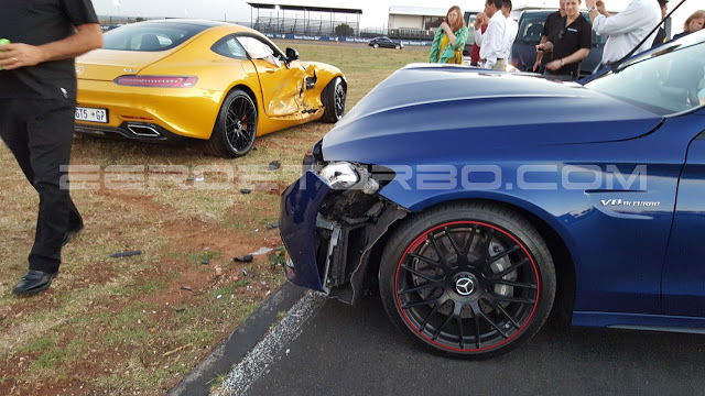 This Stunt Presentation Resulted In A Wrecked Mercedes-AMG GT And C63