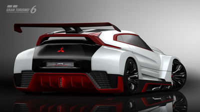 Mitsubishi's Insane Evo Vision Gran Turismo Is As Wide As It Is Rude