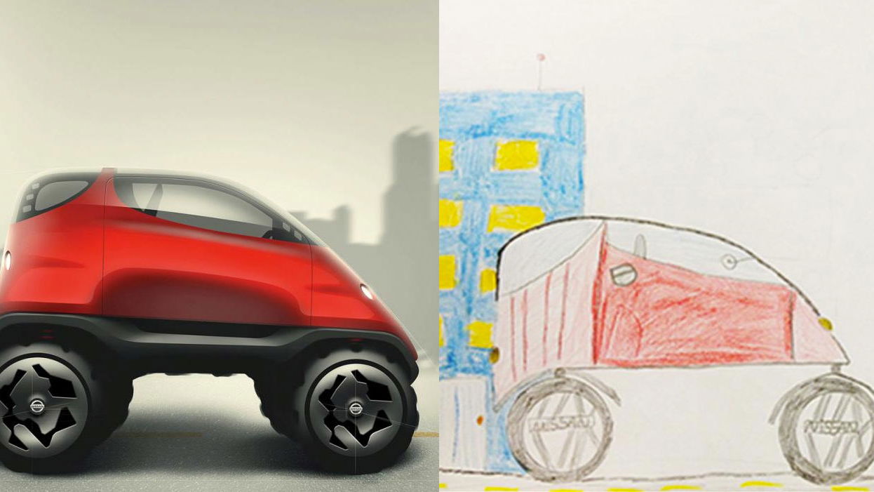 Good Guy Nissan Turned These Kids' Car Drawings Into Awesome Concepts 