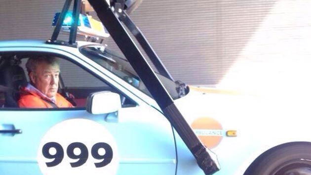 Here's Jeremy Clarkson Looking Grumpy In A Porsche 944 Ambulance