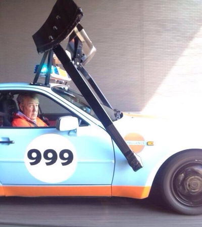 Here's Jeremy Clarkson Looking Grumpy In A Porsche 944 Ambulance