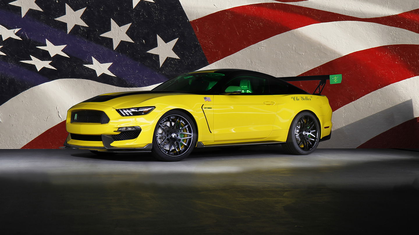The One-Off 'Ole Yeller' Mustang Is A Very 'Murican Shelby GT350 