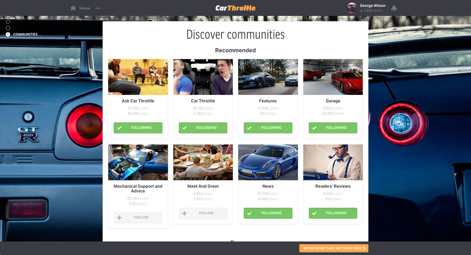 Introducing Followers: Your Favourite Car Personalities, YouTubers And Friends On Car Throttle