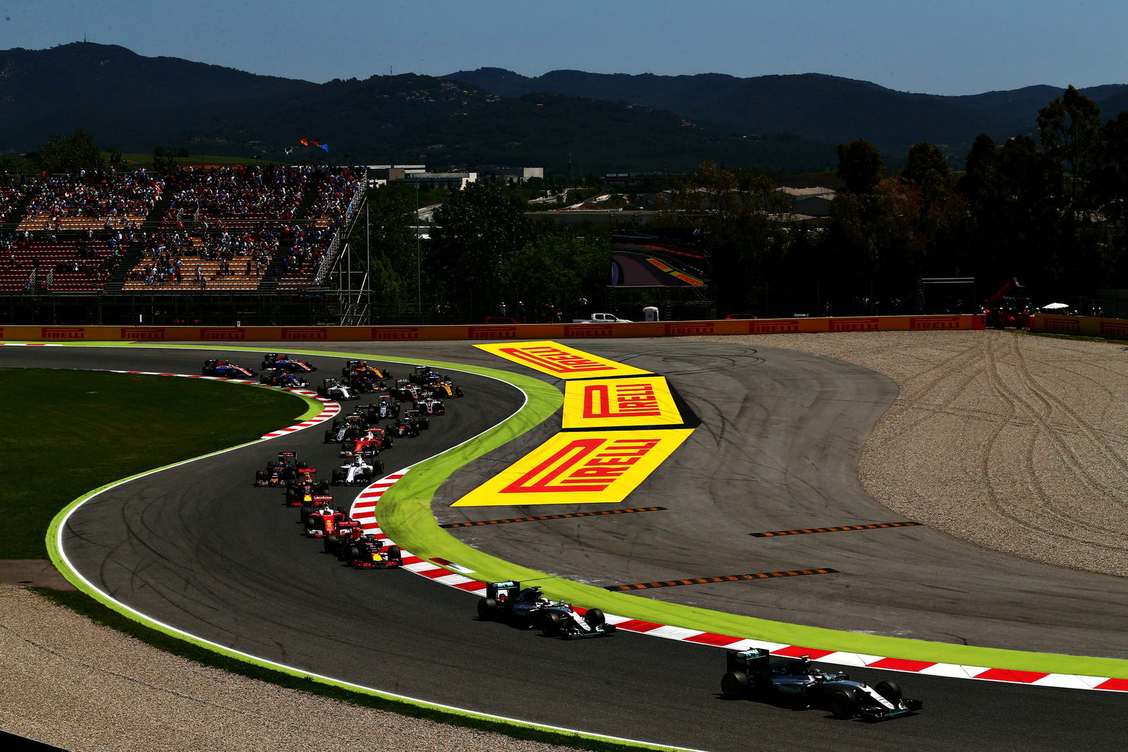 Hamilton And Rosberg Just Smashed Into Each Other At The Spanish GP 